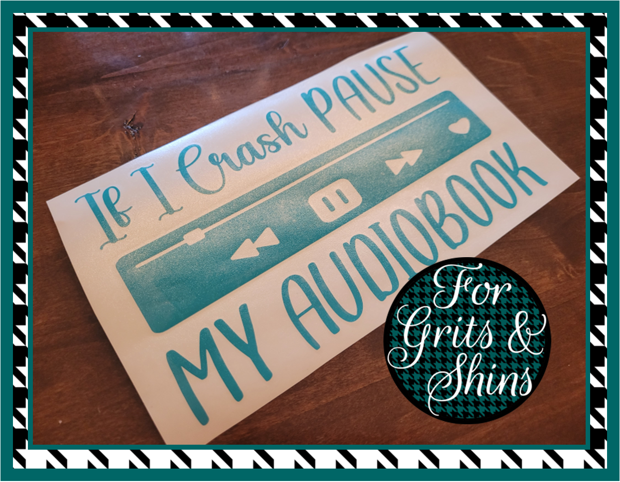 If I Crash Pause My Audiobook SVG Digital Design