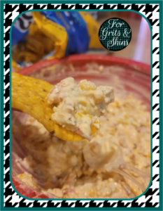Chilled Street Corn Dip with tortilla chip image